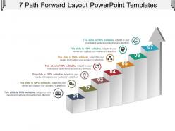 7 path forward layout powerpoint templates