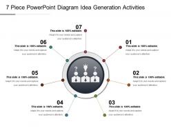 7 piece powerpoint diagram idea generation activities ppt slide show