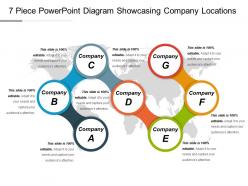 7 piece powerpoint diagram showcasing company locations ppt slide styles
