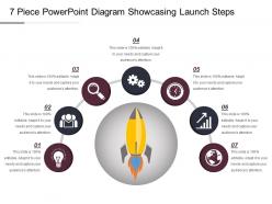 7 piece powerpoint diagram showcasing launch steps ppt inspiration