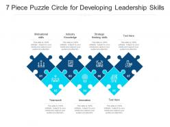 7 piece puzzle circle for developing leadership skills