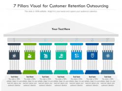 7 Pillars Visual For Customer Retention Outsourcing Infographic Template