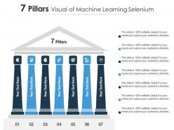 7 Pillars Visual Of Machine Learning Selenium Infographic Template