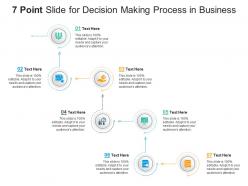 7 point slide for decision making process in business infographic template