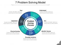 7 problem solving model powerpoint slide clipart