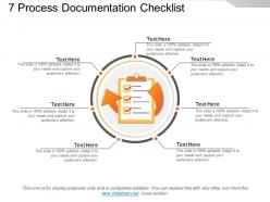 7 process documentation checklist sample of ppt