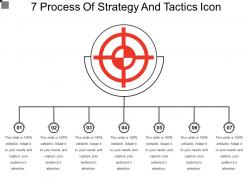 7 process of strategy and tactics icon