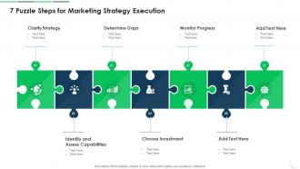 7 Puzzle Steps For Marketing Strategy Execution