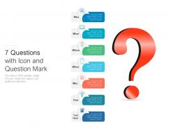 7 questions with icon and question mark