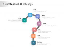 7 questions with numberings