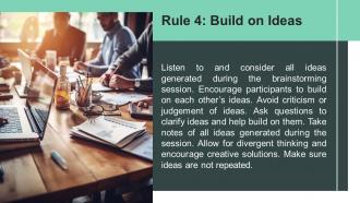 7 Rules Brainstorming Powerpoint Presentation And Google Slides ICP Best Impressive