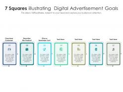 7 squares illustrating digital advertisement goals