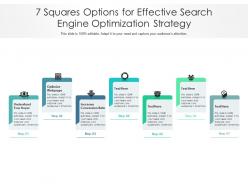 7 Squares Options For Effective Search Engine Optimization Strategy