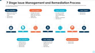 7 stage issue management and remediation process