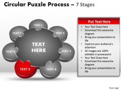 7 Stages Circular Diagram Puzzle Process 6