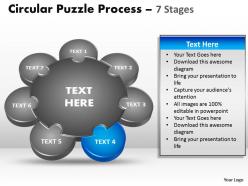 7 stages circular puzzle process