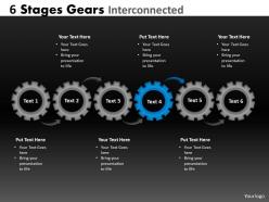 73507045 style variety 1 gears 6 piece powerpoint presentation diagram infographic slide