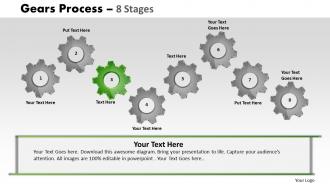 7 stages gears process powerpoint slides