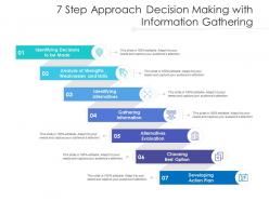 7 step approach decision making with information gathering