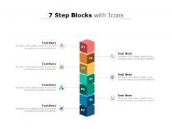 7 step blocks with icons