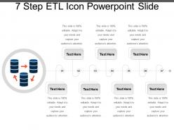 7 step etl icon powerpoint slide