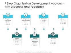 7 step organization development approach with diagnosis and feedback