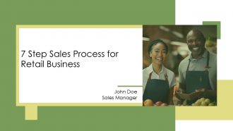 7 Step Sales Process For Retail Business PPT Mockup AT
