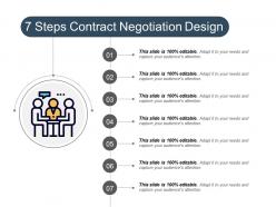 7 steps contract negotiation design powerpoint layout