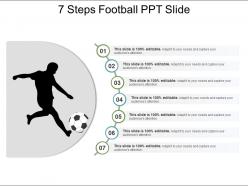 7 steps football ppt slide