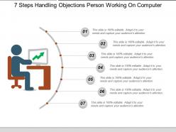 7 steps handling objections person working on computer