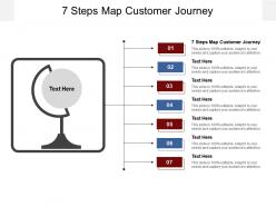 7 steps map customer journey ppt powerpoint presentation layouts background designs cpb