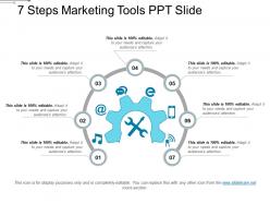 7 steps marketing tools ppt slide
