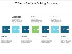 7 steps problem solving process ppt powerpoint presentation professional layout ideas cpb