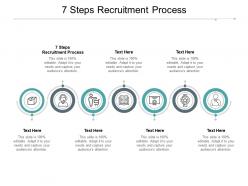7 steps recruitment process ppt powerpoint presentation outline design ideas cpb