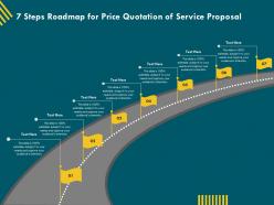 7 Steps Roadmap For Price Quotation Of Service Proposal Ppt File Topics