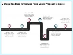 7 Steps Roadmap For Service Price Quote Proposal Template Ppt Icon
