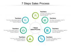 7 steps sales process ppt powerpoint presentation deck cpb