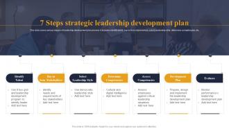 7 Steps Strategic Leadership Development Plan