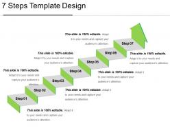 7 steps template design ppt summary