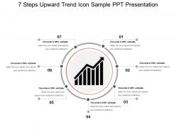 7 Steps Upward Trend Icon Sample Ppt Presentation