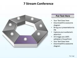 7 stream conference powerpoint diagram templates graphics 712
