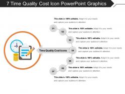 7 time quality cost icon powerpoint graphics