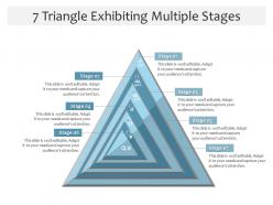 7 triangle exhibiting multiple stages