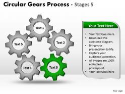 87645970 style variety 1 gears 5 piece powerpoint presentation diagram infographic slide