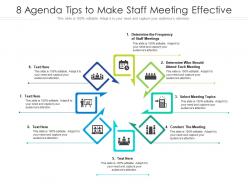 8 Agenda Tips To Make Staff Meeting Effective