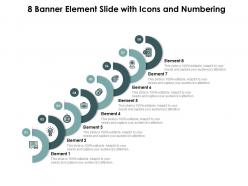 8 banner element slide with icons and numbering