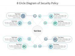 8 circle diagram of security policy infographic template