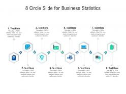 8 circle slide for business statistics infographic template