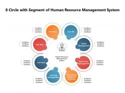 8 circle with segment of human resource management system