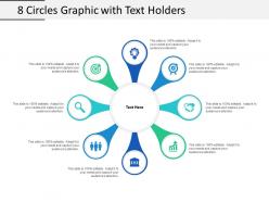 8 circles graphic with text holders